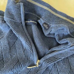 LIKE NEW! Tommy Bahama Half Zip Sweater